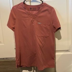 Figs Scrubs Set - Salmon Pink